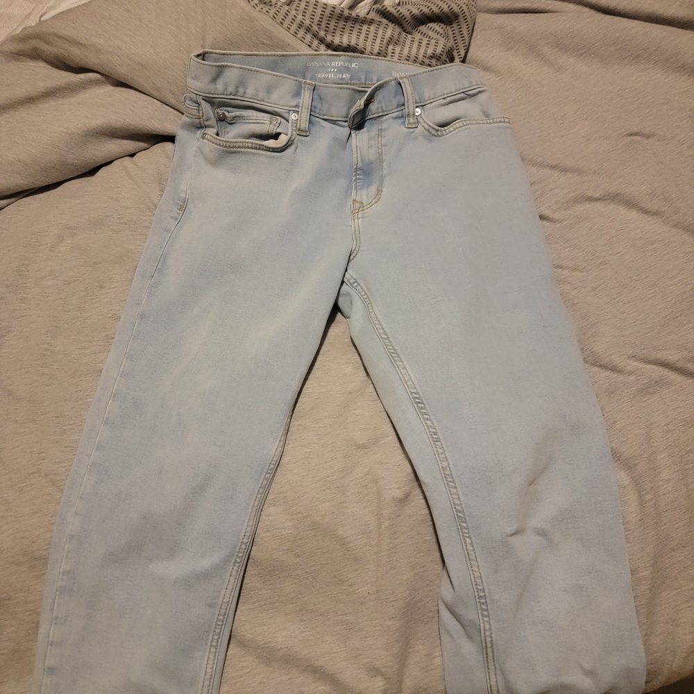 Banana Republic Light Blue Slim Fit Jeans 32x34 Mens